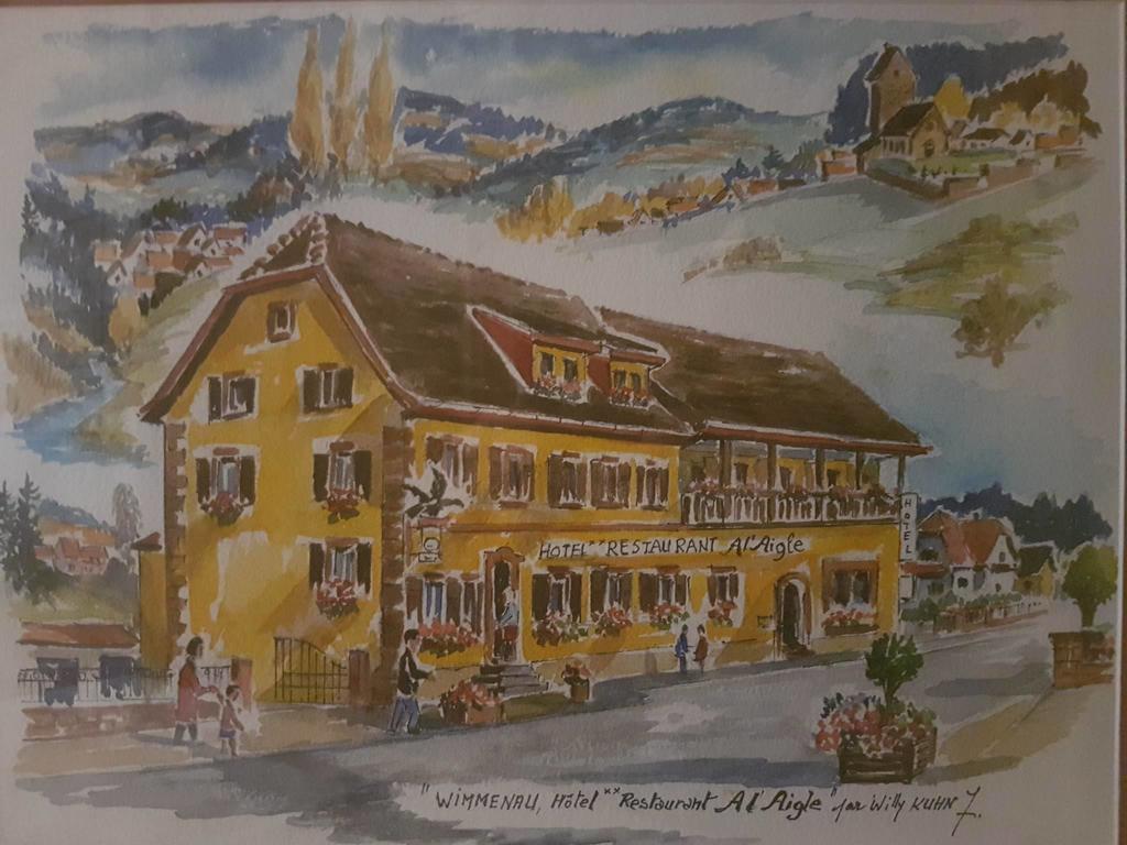 Restaurant A L'Aigle Hotel Wimmenau Ngoại thất bức ảnh